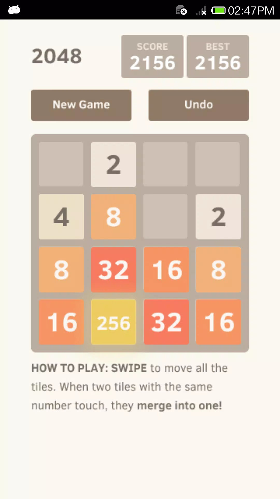 2048 Undo unlimited Screenshot2