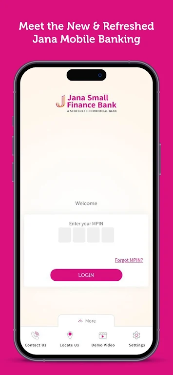 Jana Bank Mobile Banking Screenshot1