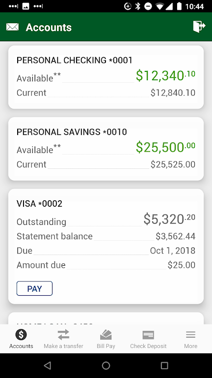 FBFCU Mobile Banking Screenshot1