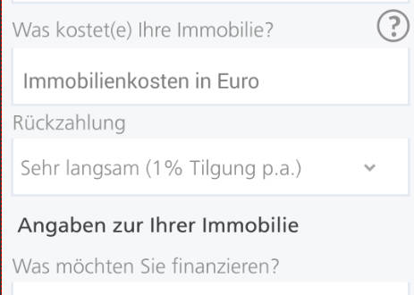 Postbank Baufinanzierung Screenshot2