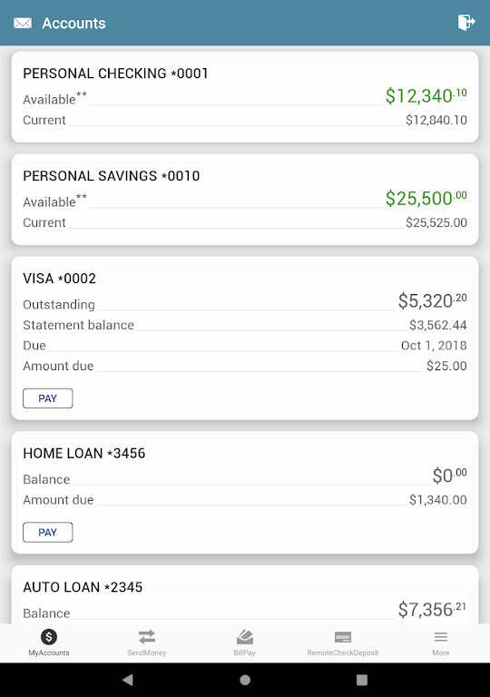 Kirtland CU Mobile Banking Screenshot3