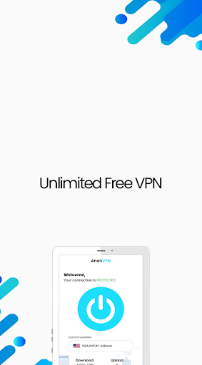 AnonVPN – Free VPN Proxy Server, Fast VPN, Adblock Screenshot1