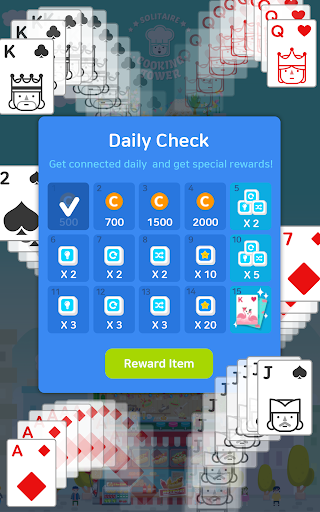 Solitaire Cooking Tower - Top Card Game Screenshot2