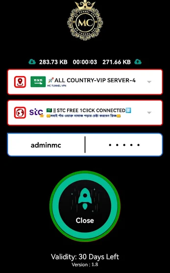 MC TUNNEL VPN Screenshot2