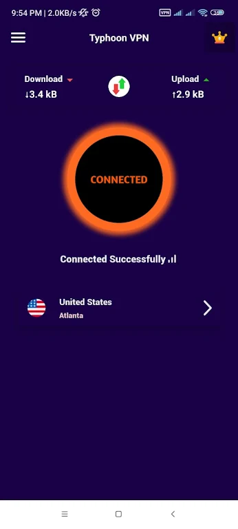 Typhoon VPN Super Fast VPN Screenshot1