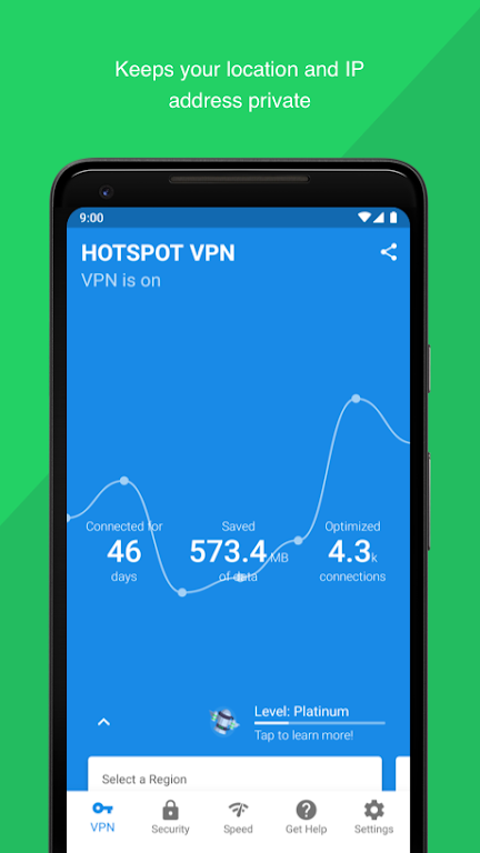 Hotspot VPN - Free, Unlimited, Fast, and Secure Screenshot3