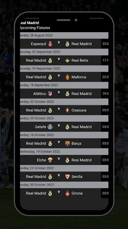 Real Madrid live score : News Screenshot2