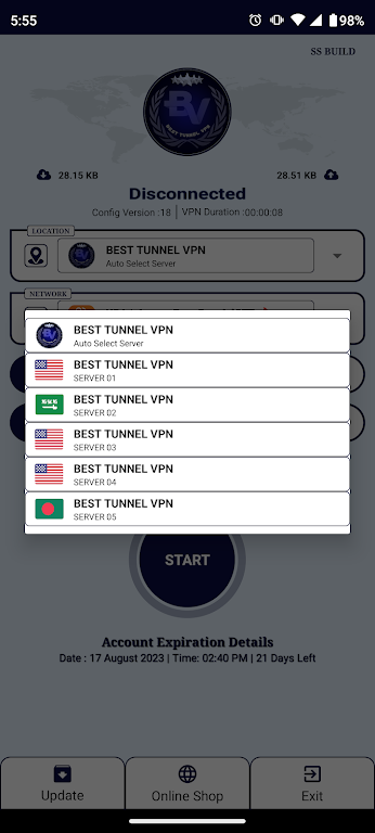 BEST TUNNEL VPN Screenshot2