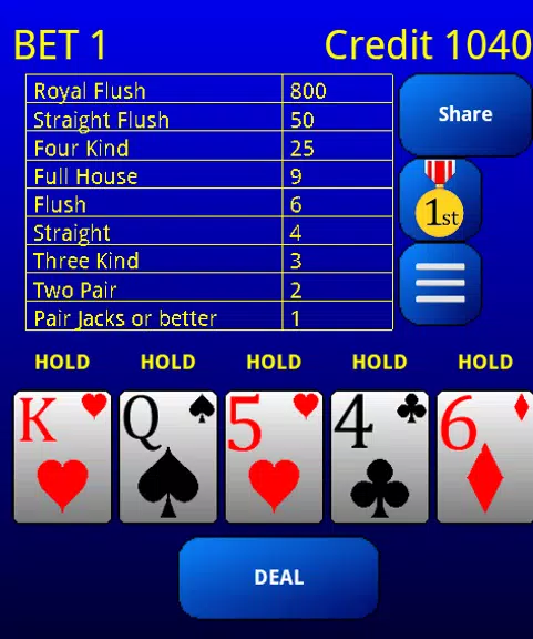 Video Poker Free Screenshot1