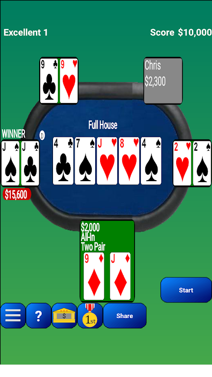 PlayTexas Hold'em Poker Free Screenshot1