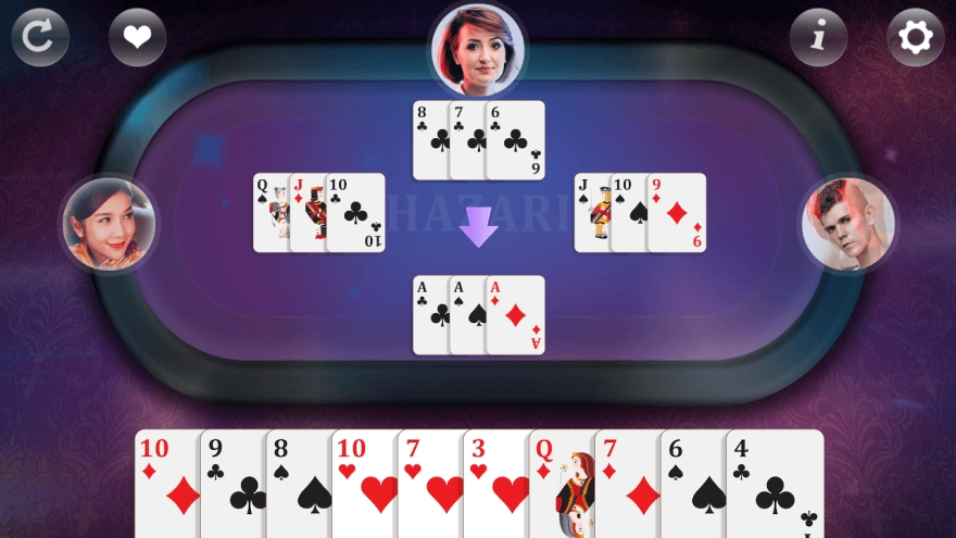 Hazari - Card Game Screenshot3