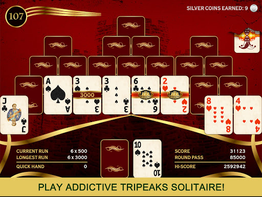 Towers Tri Peaks: Classic Pyramid Solitaire Screenshot3