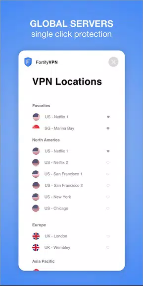 FortifyVPN - Best VPN Fast, Secure & Unlimited Screenshot2