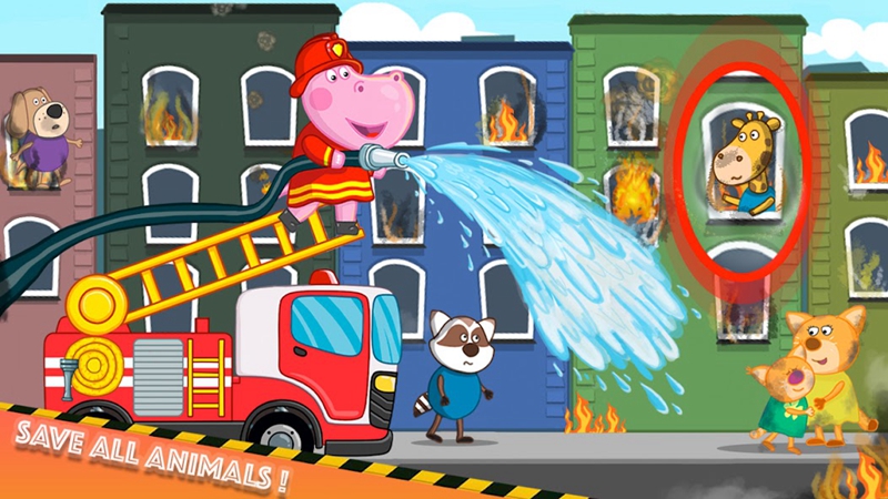 Fireman Hippo: City Hero Mod Screenshot1