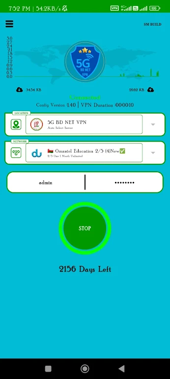 5G BD NET VPN Screenshot1