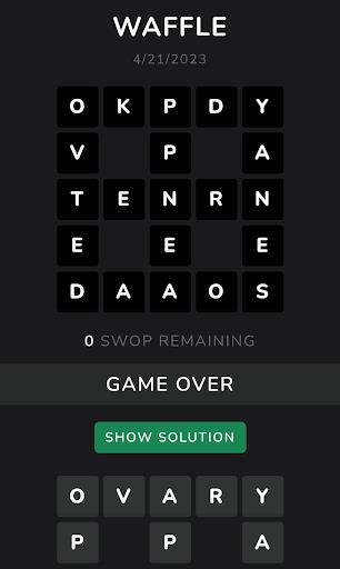 Waffle : Unlimited word game Screenshot4