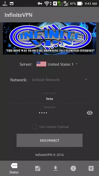 Infinite VPN Screenshot1