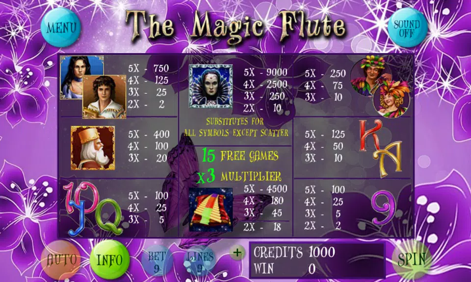 The Magic Flute Slot Screenshot2