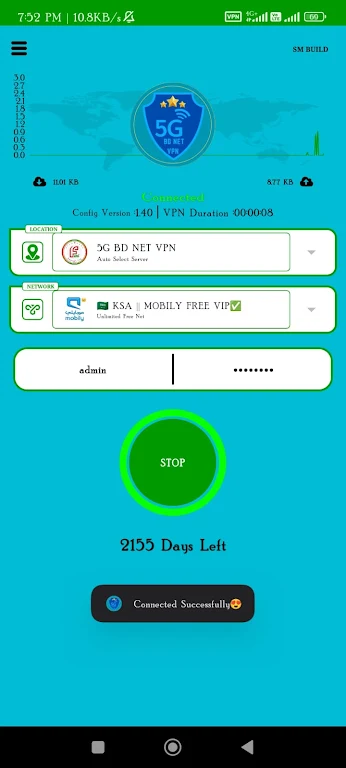 5G BD NET VPN Screenshot2