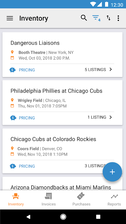 SkyBox Ticket Resale Platform Screenshot1