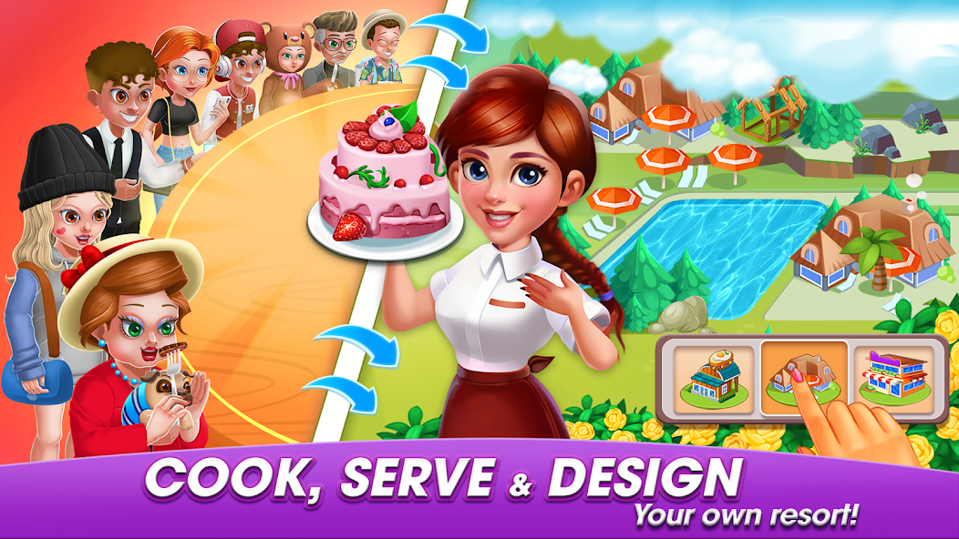 Cooking World : Cooking Games Mod Screenshot1