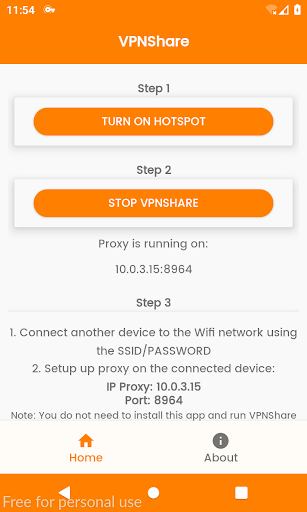 VPNOtspot: Safe VPN Tethering Screenshot3