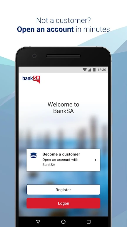 BankSA Mobile Banking Screenshot1