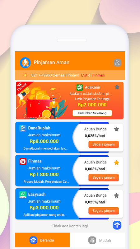 Pinjaman Aman - KTA Terpercaya Screenshot1