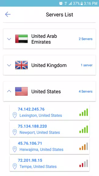 Hot Shield VPN New Screenshot3