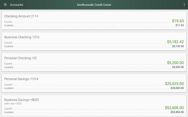 Northwoods Credit Union Screenshot3