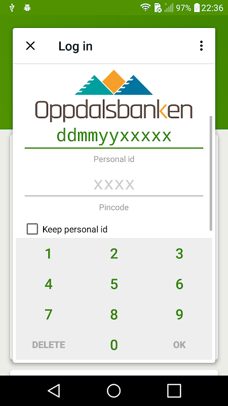 Oppdalsbanken Screenshot2