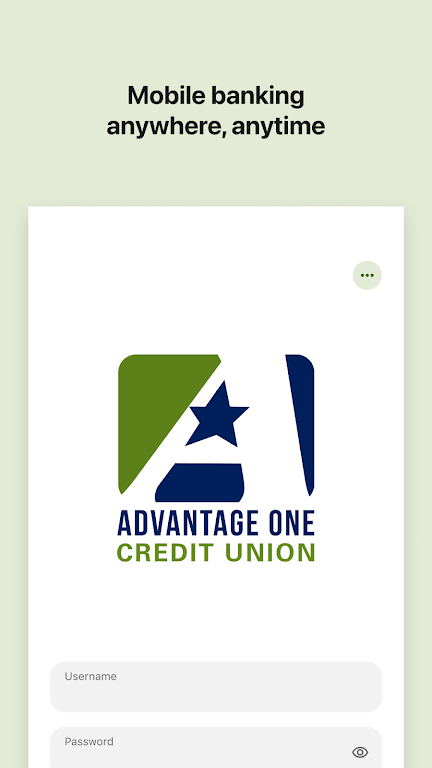 Advantage One Mobile Banking Screenshot1