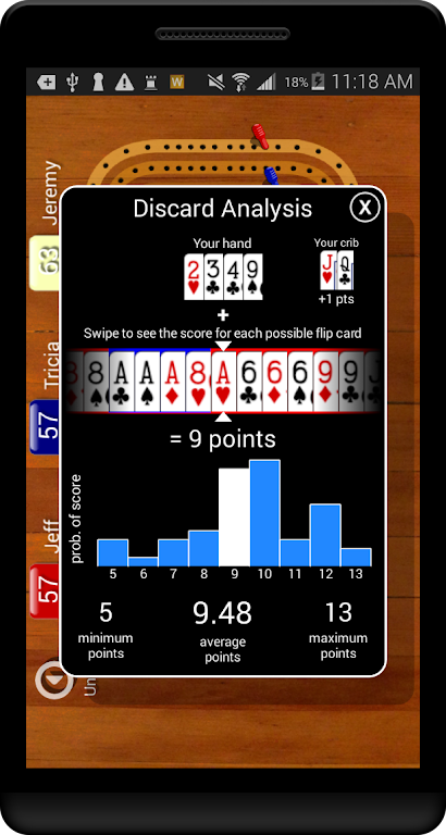 Cribbage Pegboard Screenshot1