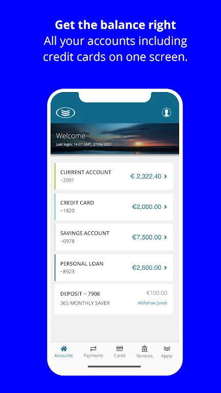 Bank of Ireland Mobile Banking Screenshot1