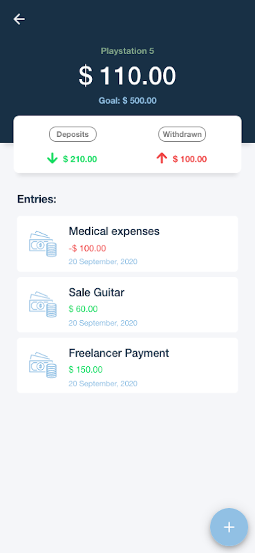 Meu Piggy Bank - Financial Goals Screenshot2