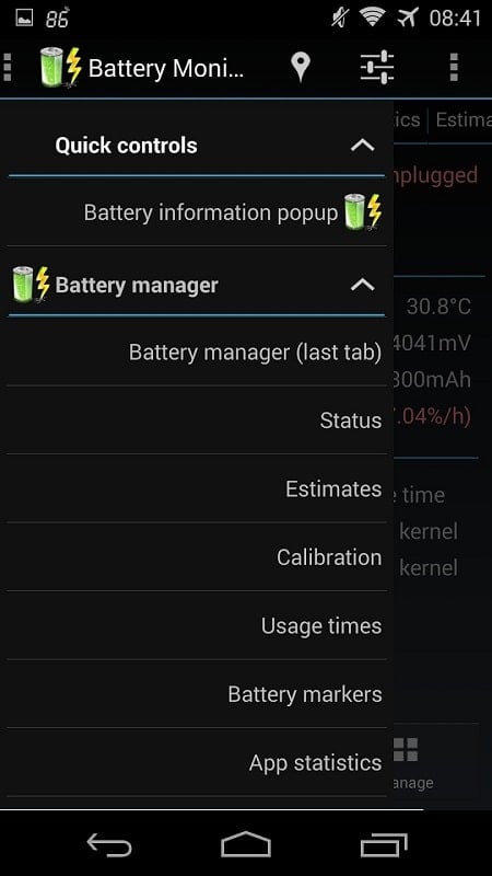 3C Battery Manager Screenshot2