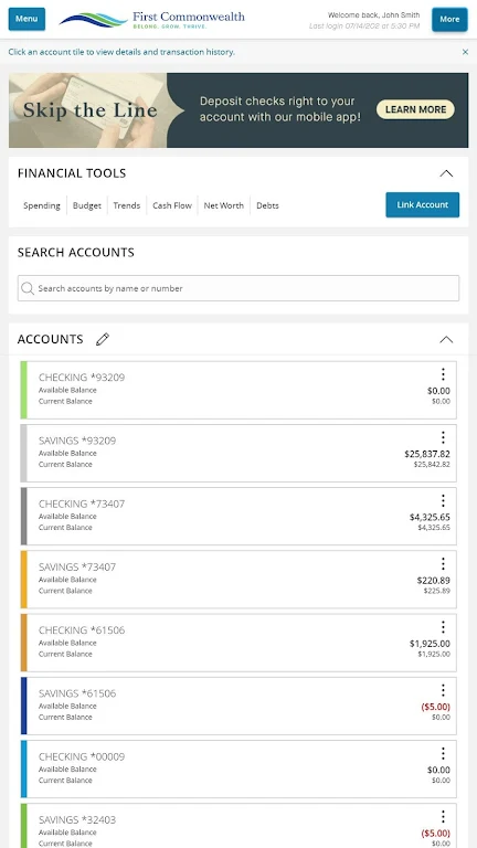 First Commonwealth FCU Mobile Screenshot2