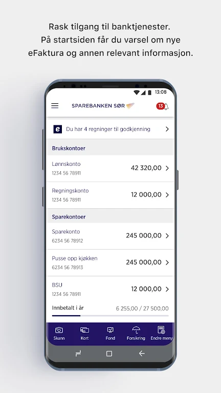 Sparebanken Sør Mobilbank Screenshot1