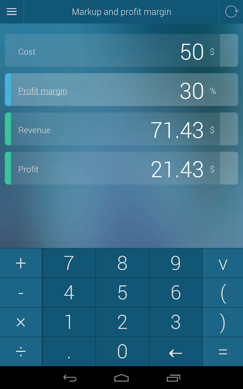 Percentage Calculator Screenshot1