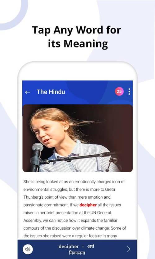 Vocab24: Hindu App & Editorial Mod Screenshot2