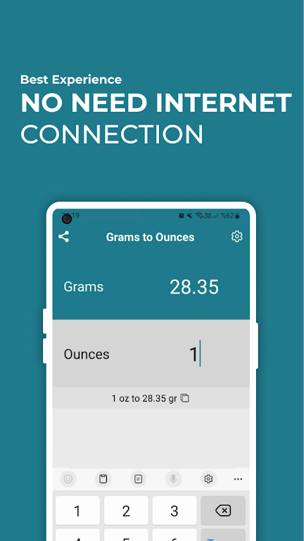 Grams to Ounces oz Converter Screenshot2