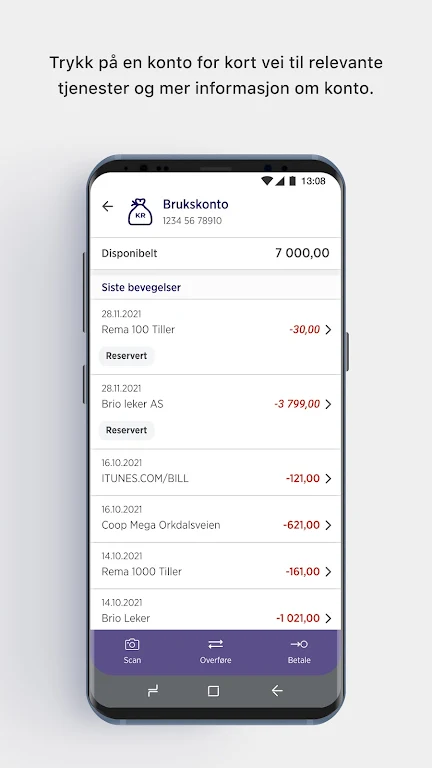 Sparebanken Sør Mobilbank Screenshot2