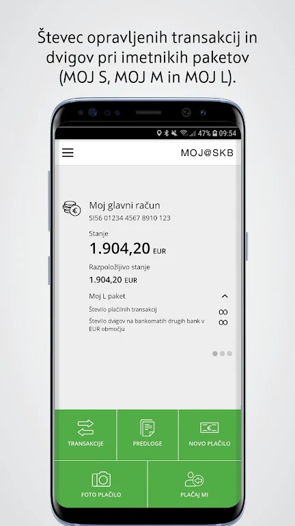 MOJ@SKB mobile banking Screenshot3