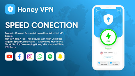 Honey VPN - Fast & Secure Screenshot2