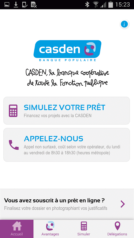 CASDEN Banque Populaire Screenshot1