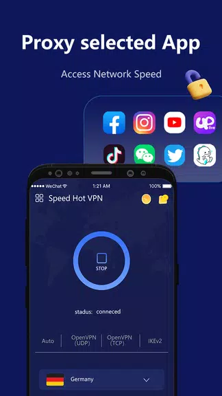 Speed Hot VPN-Fast, Secure, Free Screenshot2