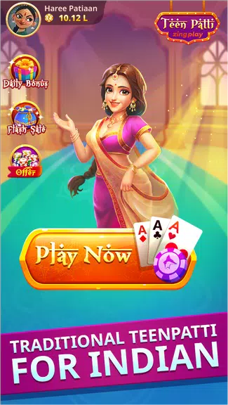 Teen Patti ZingPlay – Play with 1 hand Screenshot1