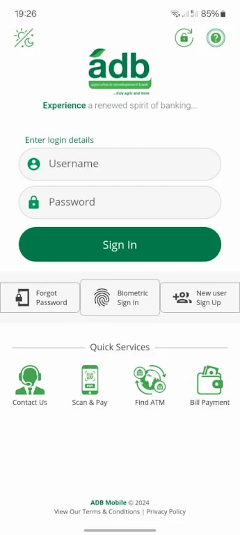 adb Mobile Banking Screenshot1