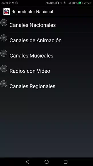 Reproductor TV Chilena Screenshot2