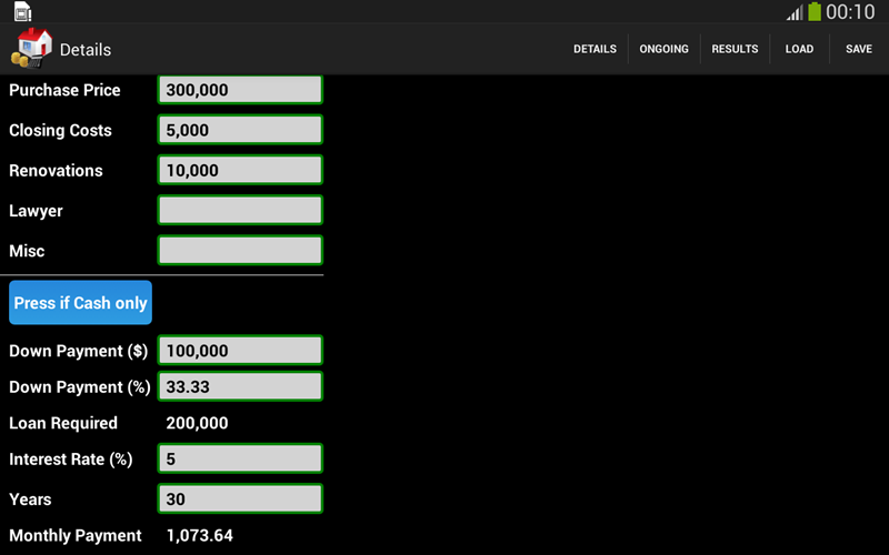 Real Estate Calculator Screenshot2